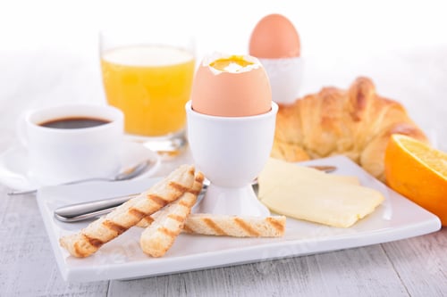 Preview: Egg, Coffee And Croissant