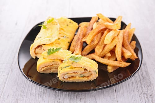 Preview: Omelet And French Fries
