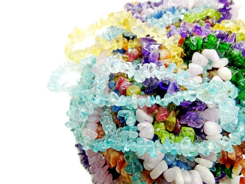 Preview: Jewelry Semiprecious Beads Made Of Geological Minerals
