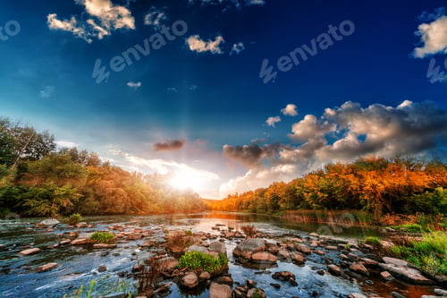 Preview: Mountain Clean River With Stones