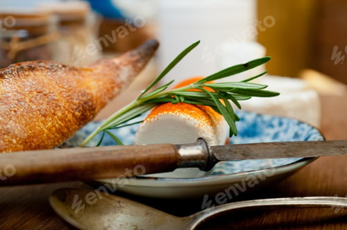 Preview: French Fresh Cheese And Baguette