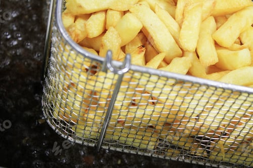 Preview: Frying Chipped Potatoes In Deep Fat Fryer