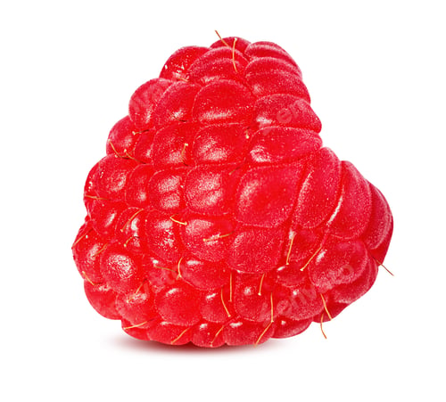 Preview: Raspberry Isolated On White Background