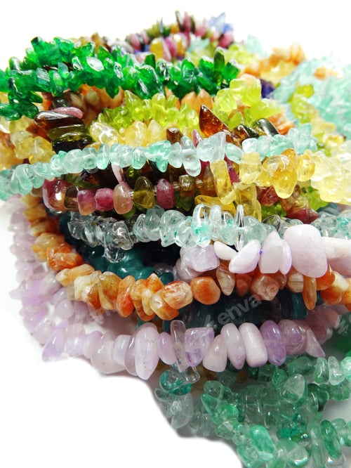 Preview: Jewelry Semiprecious Beads Made Of Geological Minerals
