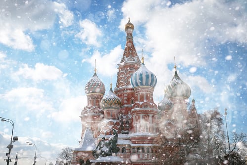 Preview: Winter Snow Landscape In The Russian Capital Moscow