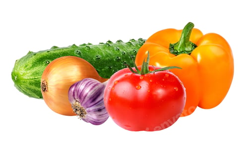 Preview: Fresh Vegetables Isolated On White
