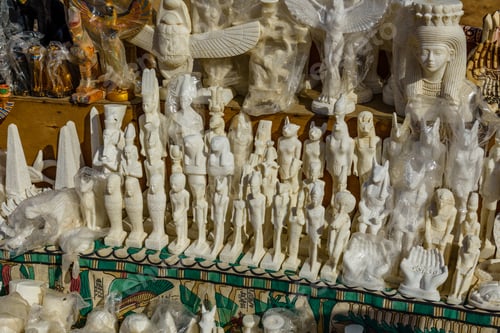 Preview: Different Egyptian Souvenirs For Sale In Street Shop