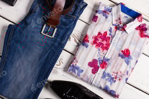 Preview: Modern Set Of Men'S Clothing. Stylish Men'S Clothing.