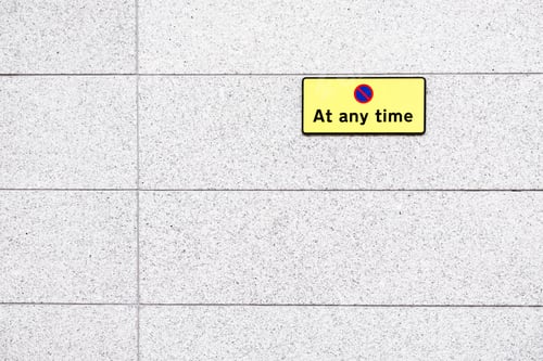 Preview: At Any Time No Parking By Car Or Vehicle Is Allowed On Private Property Public Street Sign