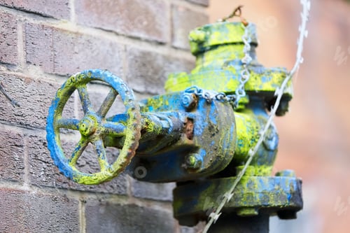 Preview: Blue Isolation Valve With Gate Wheelhead