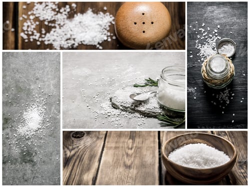 Preview: Food Collage Of Salt .