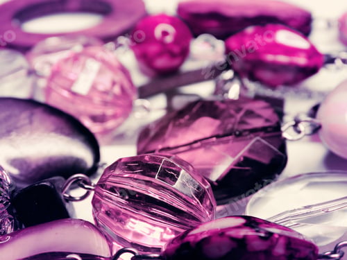 Preview: Jewelry Beads With Bright Colorful Crystals Luxury Fashion Accessory Background