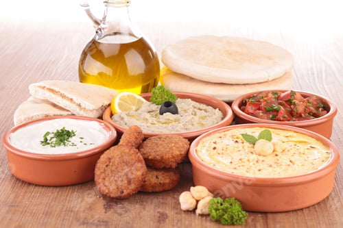 Preview: Falafel With Dips And Bread