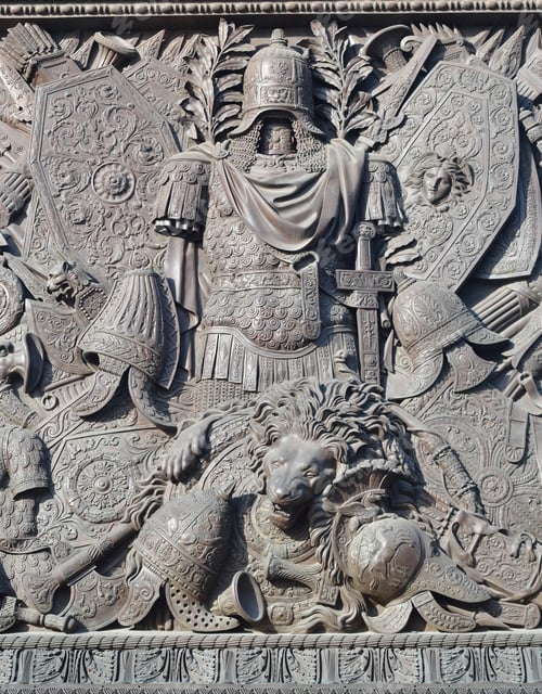 Preview: Relief On A Pedestal Of The Aleksandrovsky Column. St.-Petersburg. Palace Square.