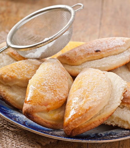 Preview: Cookies With Cottage Cheese Sprinkled With Powdered Sugar
