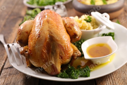Preview: Baked Chicken With Mashed Potato And Sauce