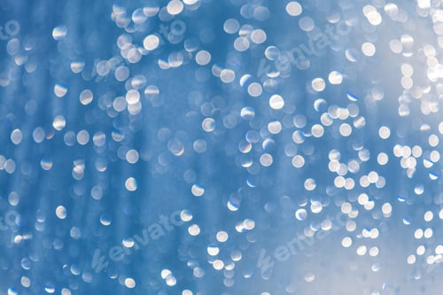 Preview: Blue Lights Festive Background