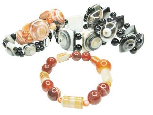 Preview: Group Of Colored Bracelets Isolated On White Background