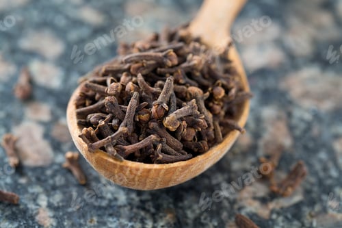 Preview: Cloves In A Wooden Spoon