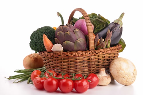 Preview: Wicker Basket With Vegetable