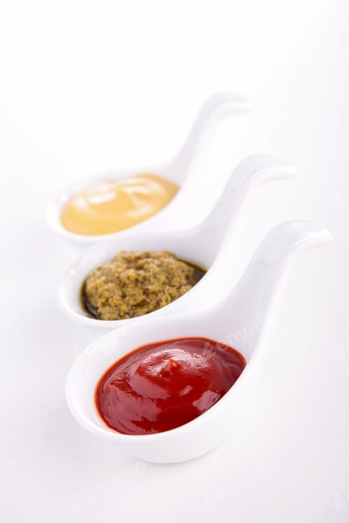 Preview: Mustard,Ketchup And Pesto Sauce