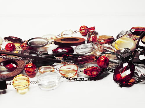 Preview: Jewelry Beads With Bright Colorful Crystals Luxury Fashion Accessory Background