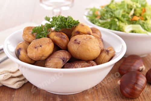 Preview: Bowl Of Cooked Chestnut