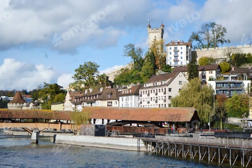 Preview: View Of The Center Of Lucerne, Switzerland.