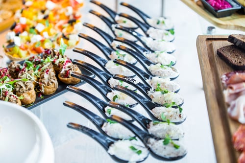 Preview: Event Catering Inside-Banquet Table With A Variety Of Snacks