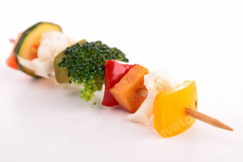 Preview: Slices Vegetables On Wooden Pick