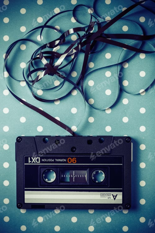 Preview: Audio Tape Cassette With Subtracted Out Tape
