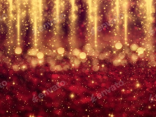 Vista previa: Guirnalda de luces de Navidad de fondo abstracto