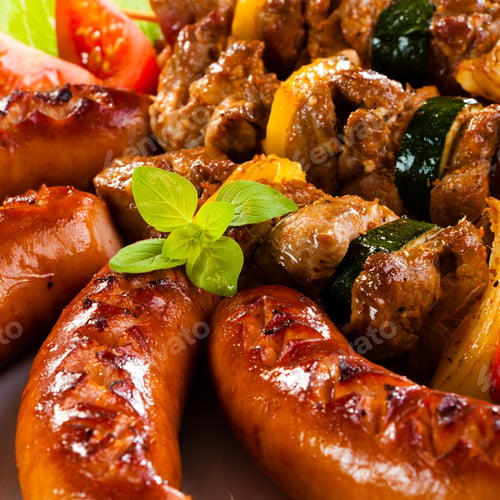 Preview: Grilled Meat, Sausages And Vegetables