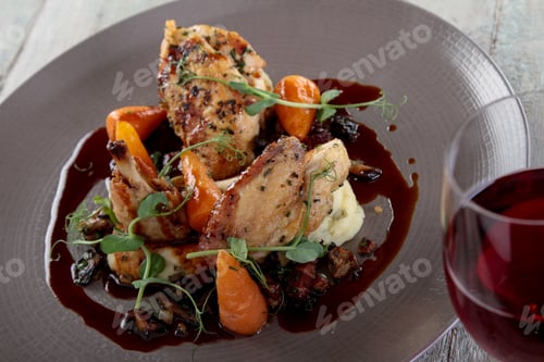 Preview: Plated Chicken Dinner