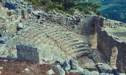Preview: Amphitheater Ancient Lycian City Of Arykanda. Antalya-Turkey. Unique Lycian City, Built Upon Five