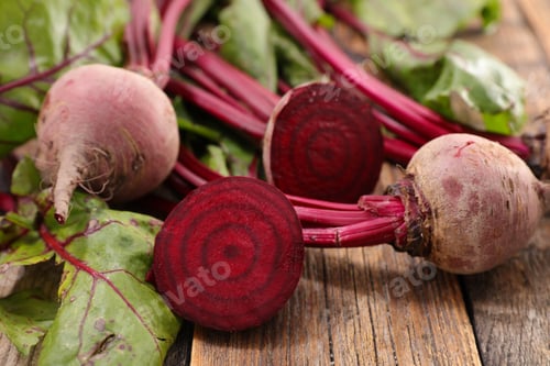Preview: Beetroot On Wood Background