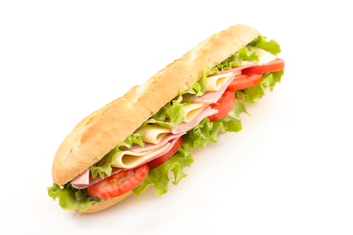 Preview: Sandwich On White Background