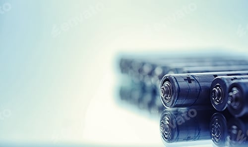 Preview: Batteries Of Different Sizes. Caring For The Environment. Disposal Of Used Batteries.