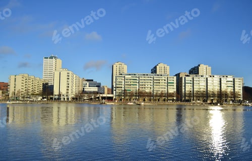 Preview: Embankment In Helsinki In The Early Autumn Morning, Finland