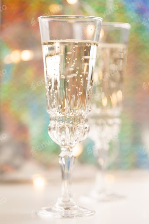 Preview: Champagne Glasses On Celebration Table