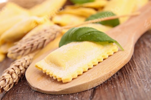 Preview: Raw Ravioli And Basil