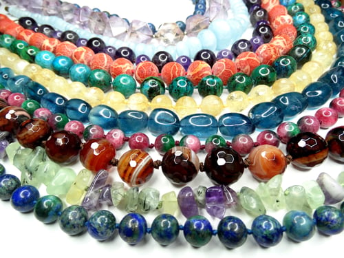 Preview: Semigem Necklace With Bright Crystals Jewellery