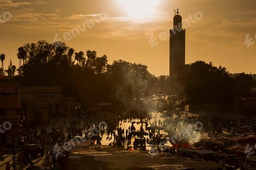 Preview: Jamaa El Fna (Also Jemaa El-Fnaa, Djema El-Fna Or Djemaa El-Fnaa) Is A Square And Market Place In
