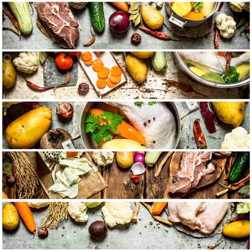 Preview: Food Collage Of Soup.