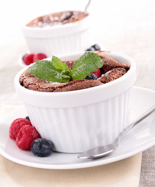 Preview: Chocolate Souffle And Fruits