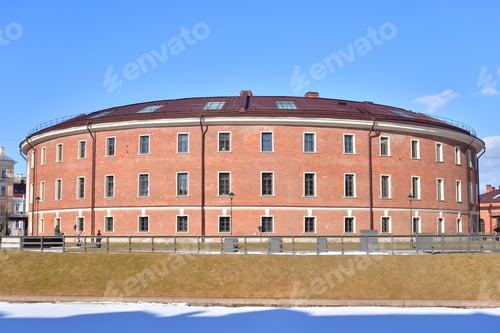 Preview: The Building Of The Former Prison On The Island Of New Holland In St. Petersburg, Russia. Due To