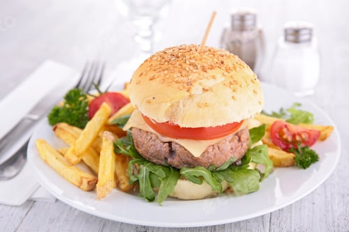 Preview: Burger On Plate