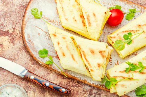 Preview: Traditional Turkish Shawarma With Chicken,Cheese And Mushrooms.