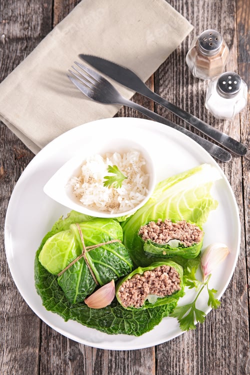 Preview: Cabbage Roll With Meat And Rice