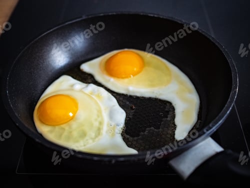 Preview: Breakfast - Sunny Side Up Eggs In Frying Pan